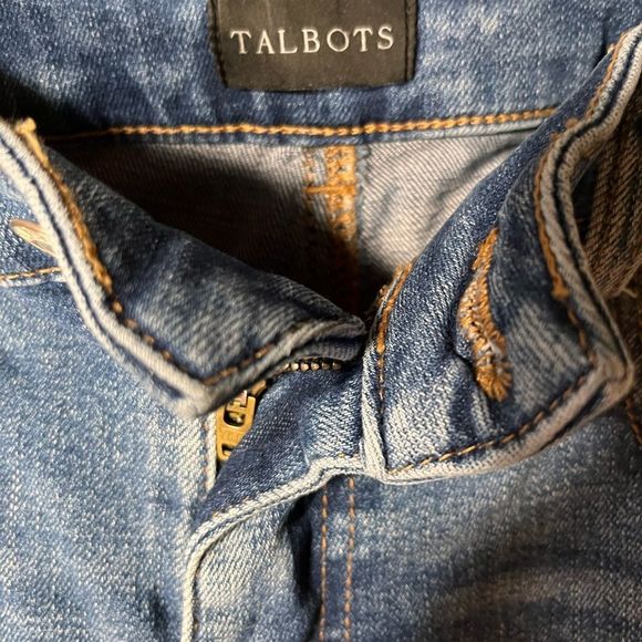 Talbots Jeans Sz 8 Raw Edge Everyday Jeans - Picture 3 of 10